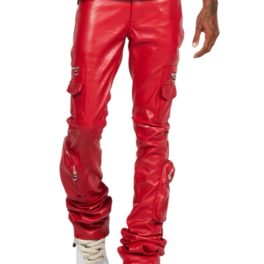 Leather rockstar pants size 34